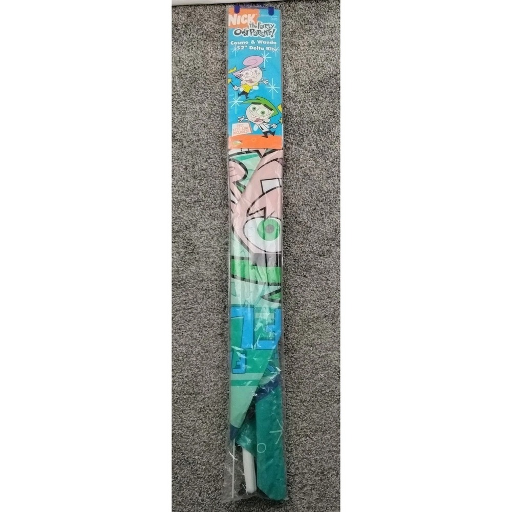 Vintage 2003 Nickelodeon The Fairly Odd Parents Cosmo Wanda 52" Flying Kite New